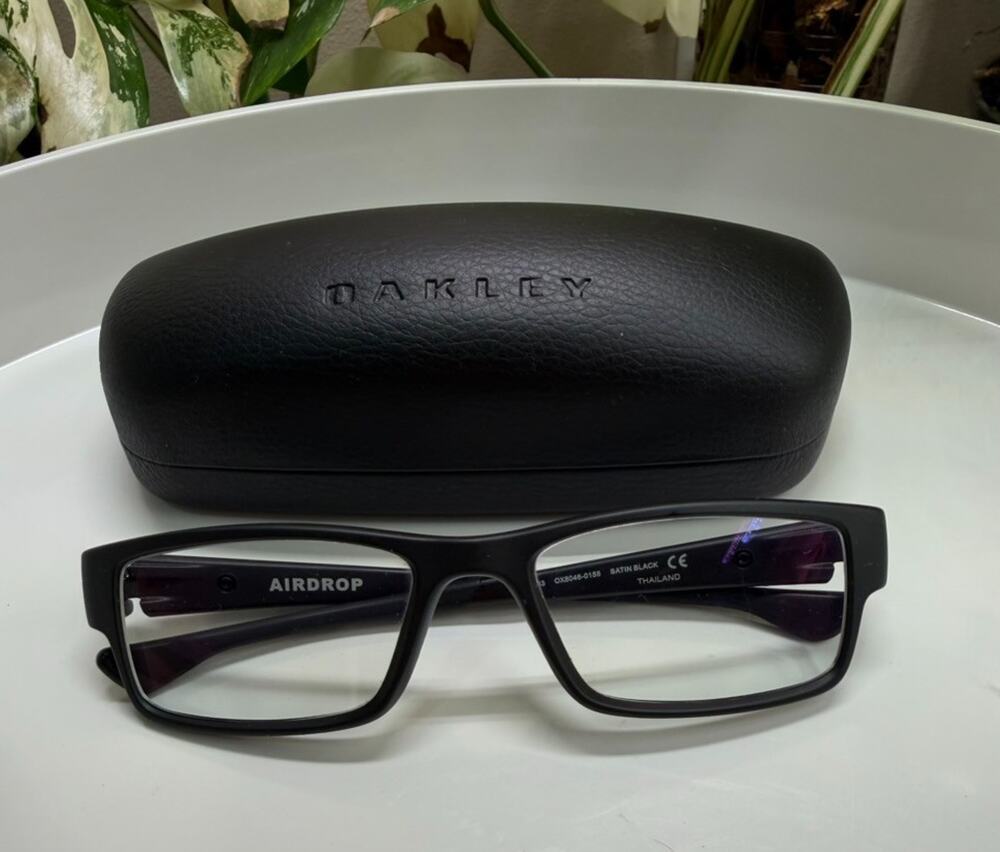 Oakley Airdrop OX8046-155 Satin Light Steel Eyeglasses Frames 55-18-143